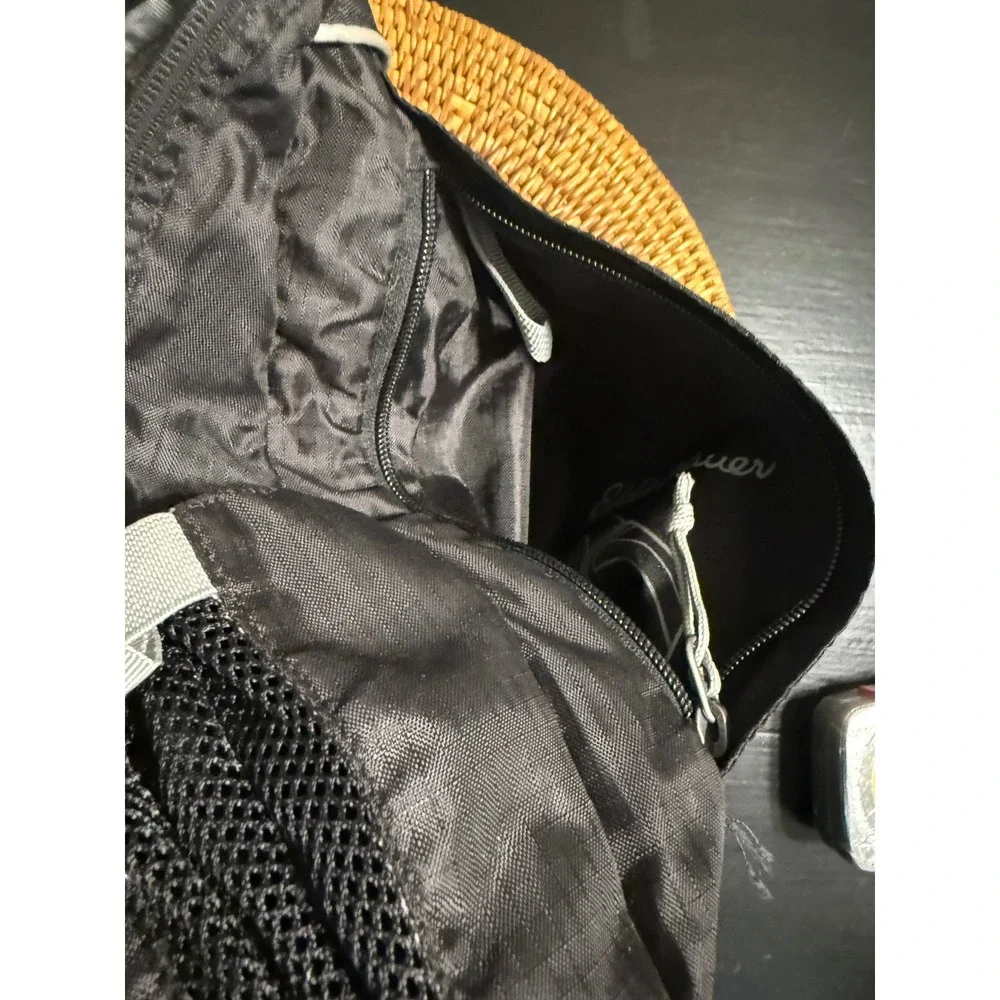 Eddie Bauer Rippac Cruiser Sling Bag Black Ripstop Packable Crossbody Backpack